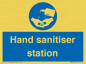 Hand sanitiser station